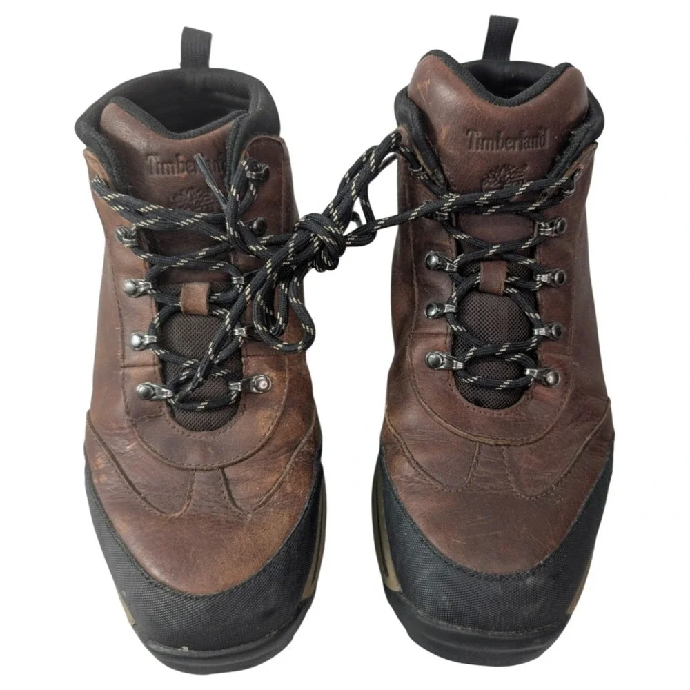 Timberland Boots Youth Boys Size US6 Brown Leather‎ Shoes Hiking Outdoor 22913